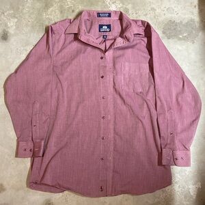 Stafford Men's Casual Button-Down Shirt Pink